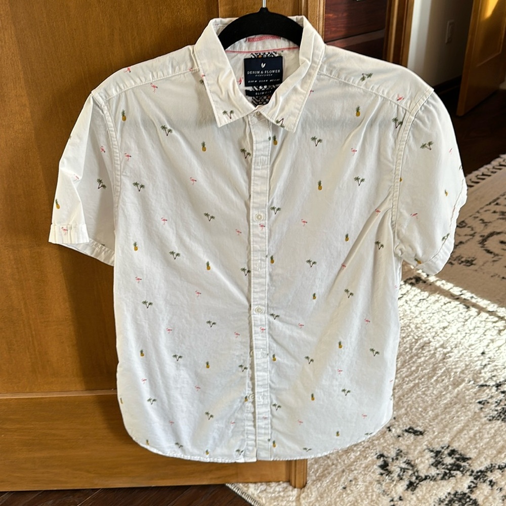 Denim & Flower fun shirt